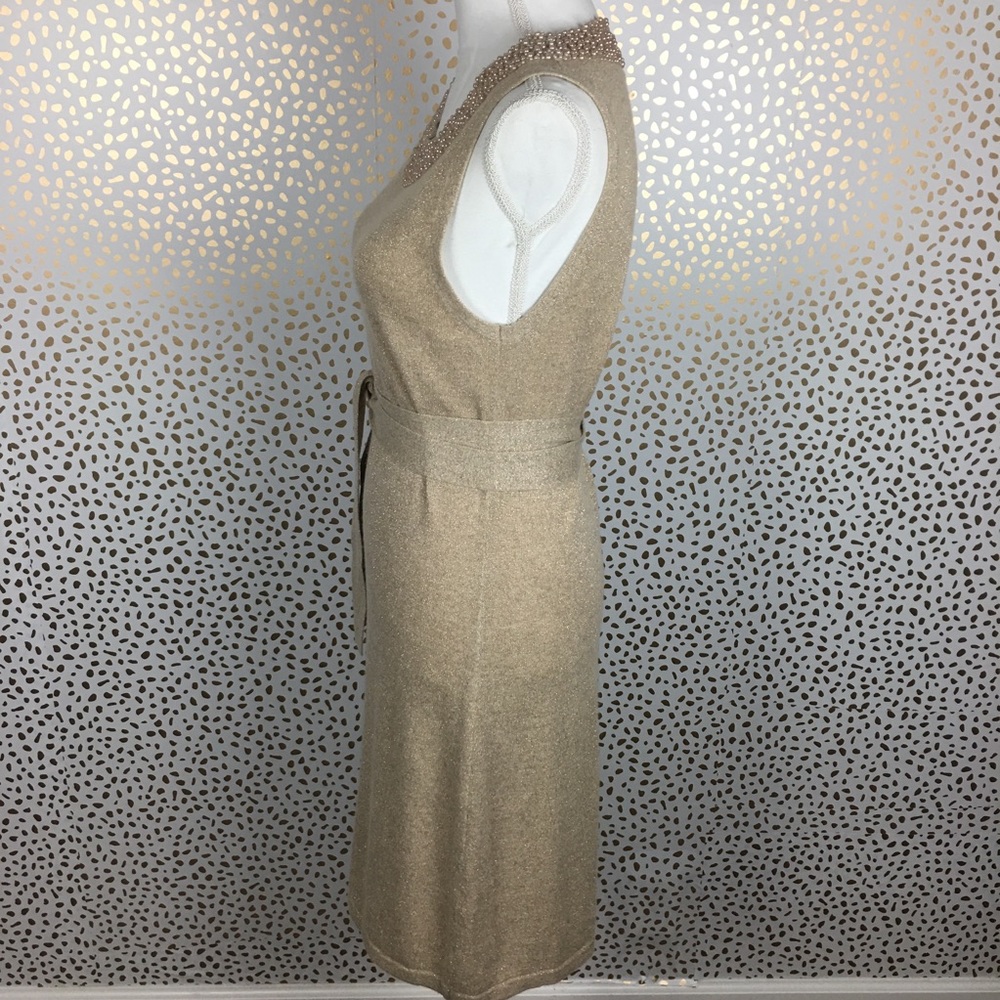 Tevrow + Chase Metallic Knit Beaded Dress - Picture 7 of 8